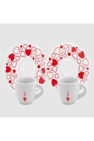 Bialetti Set 2' Li Espresso Kalpli Fincan Seti