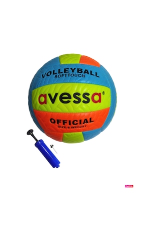Avessa VLM-700 Soft 280 gr Voleybol Top + Pompa Sarı-Turuncu Sarı - Turuncu