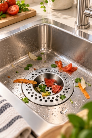 Porsima Sd-678 2li Paslanmaz Çelik Lavabo Süzgeci- Evye Süzgeci-7 Cm Inox