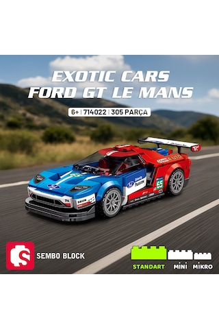 Sembo Block Ford Gt Le Mans Yapı Bloğu Seti 305 Parça