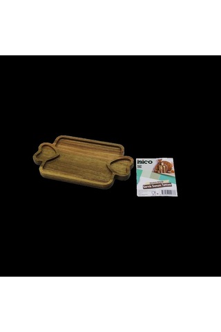 Hubrendy Tedarik Akasya Ahşap Sunum Tepsisi 25x14x1.4 Cm 1456034