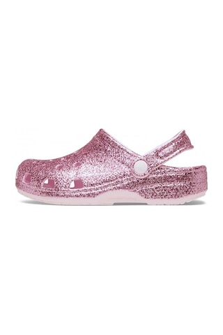 Crocs Classic Chunky Glitter Clog T Kız Çocuk Terlik 211940 Pembe