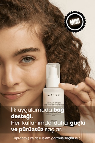 Matsu Creamask Bağ Onarıcı Isı Koruyucu Durulanmayan Saç Bakım Kremi 100 ml