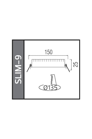 Horoz Slim 9w Yuvarlak Led Panel Spot S.a. 6400k Beyaz