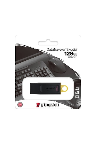 Kingston DTX/128GB Exodia 128 GB USB 3.2 Flash Bellek