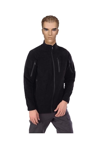 Taktik Çok Cepli Outdoor Polar Siyah Renk Siyah