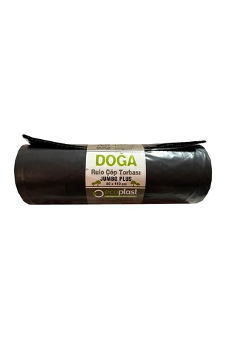 Ecoplast Jumbo Boy Siyah Çöp Torbası Poşeti 700 G 90 L 80 x 110 CM 10 x 10'lu