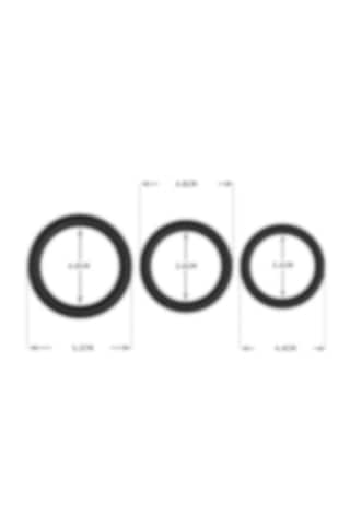 Carmine 3 Farklı Boyutta Silikon Penis Halkası