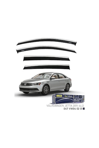 Vw Jetta Kromlu Cam Rüzgarlığı Niken 2011+ Sonrası Uyumlu