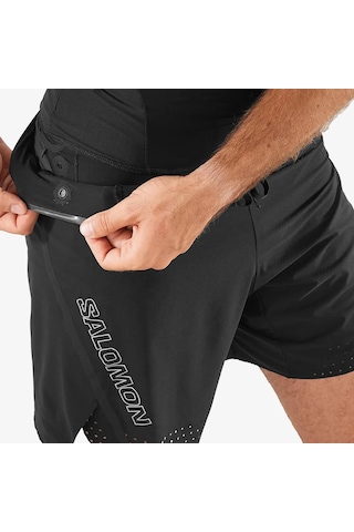 Salomon S/lab Speed 2ın1 Erkek Siyah Koşu Şortu Lc2026600 Siyah