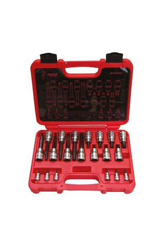 Rico 1/4"&1/2" Delikli Torx Lokma Seti 20 Parça