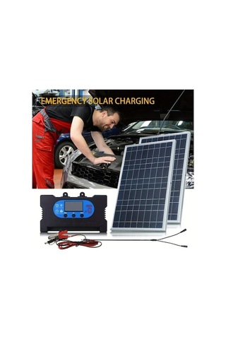 Fastbuy Dream011 2x 60a Güneş Panel Şarj Kiti, Usb Şarj Cihazı, Kamp & Araç Şarj