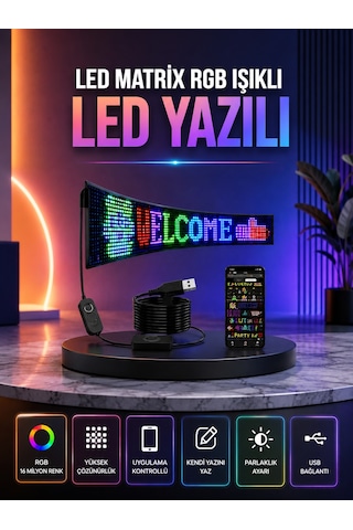 Şık Ve Fonksiyonel Rgb Led Panel Canlı Renk Yansımalı Işık Sistemi - Lisinya Çok Renkli 45894561