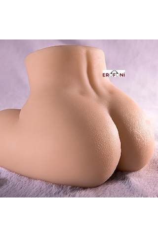 Erofoni Büyük Boy 33 CM 5.7 KG Süper Realistik 2 İşlevli Titreşimli Yapay Suni Vajina Anüs Kalça Mastürbatör
