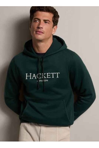Hackett Koyu Yeşil Erkek Pamuklu Sweatshirt Hm581289