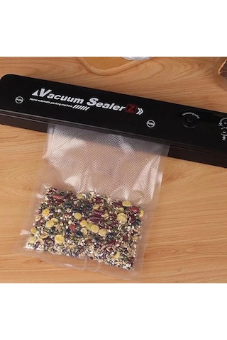 Vacuum Sealer Ev Tipi Vakumlama Ve Yapıştırma Makinesi + 10 Adet Vakum Poşeti
