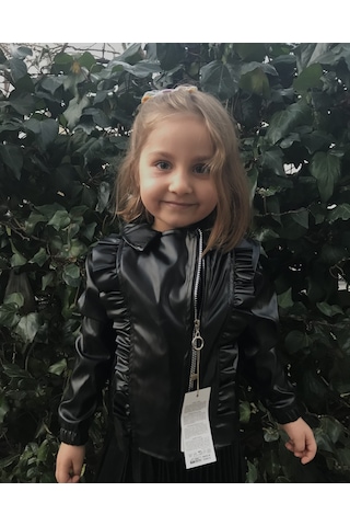 Markam Kız Çocuk Suni Deri Ceket