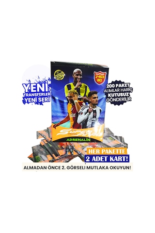 2025 Yepyeni Süper Final Serisi Oyuncu Kartları Süper Final Futbolcu Kartı 75 Paket 150 Adet Kart