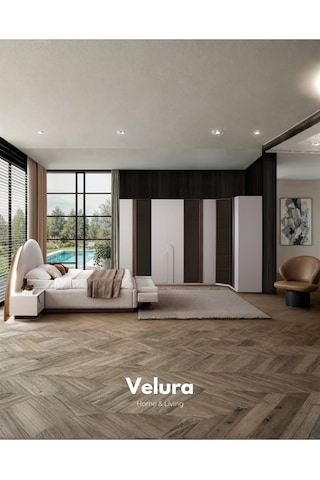 Estella 9 Kapaklı Gardırop Beyaz
