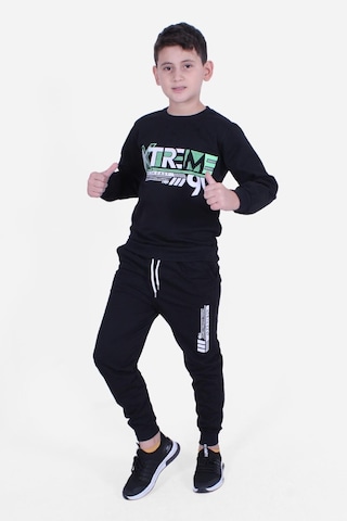 Fyk Kids Yuvarlak Yaka 3'lü Erkek Çocuk Eşofman Takımı Çok Renkli