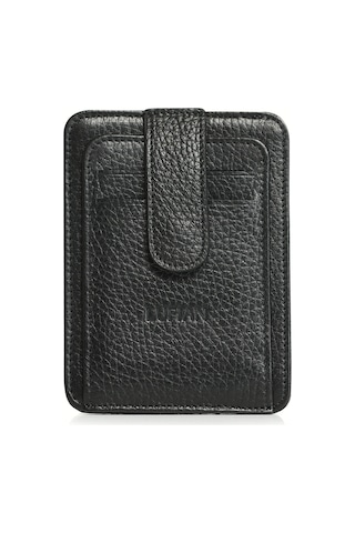 Lufian Taylor Erkek Deri Kartlık Siyah Siyah 112240010100100 Siyah