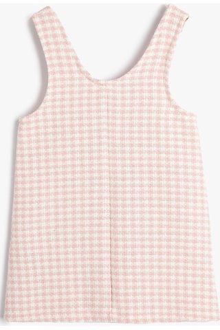 Koton Salopet Elbise Cepli Pembe Ekose 4smg80063aw 4SMG80063AW2C7 Pembe