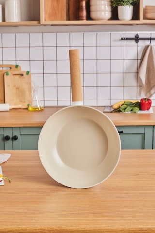 Karaca x Refika Swiss Crystal Almond Cream 28 Cm Wok Tava Ind