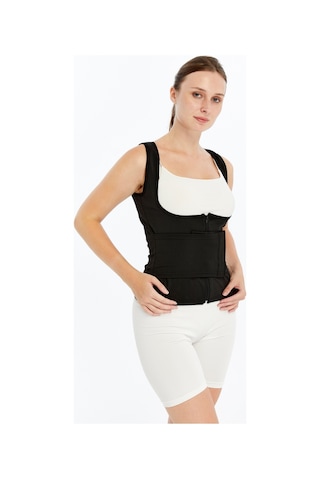 Ff Fit Form Giyim Sauna Termal Yelek Terletme Etkili Atlet Bel Kemer Korse Siyah