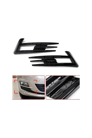 S-Dizayn  Volkswagen Golf 7 Sis Farı Çerçevesi Piano Black 2014-2017