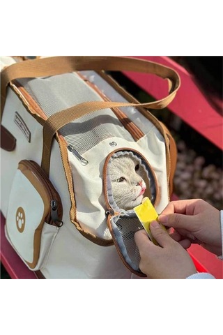 Jialan Küçük Pet Köpek Taşıyıcıları İçin Açık Taşıyıcı Çanta