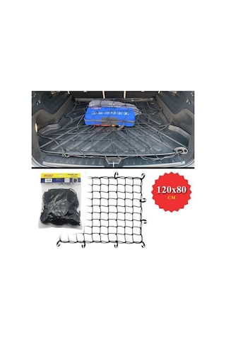 Carub Bagaj Filesi Elastik120x80cm Siyah Üniversal