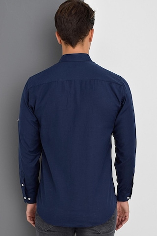 G974 Dewberry Erkek Gömlek-lacivert Lacivert