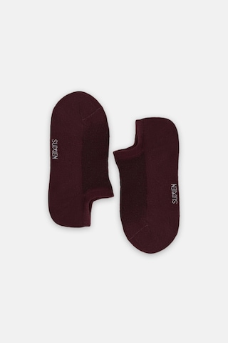 Suwen Classic Sneaker Çorap Sc1564102 Bordo