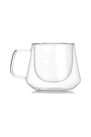 Sones Çift Duvarlı Kupa Ofis Kupaları Isı Yalıtımı Çift Kahve Kupası Kahve Cam Bardak, Stil:etiket Yok