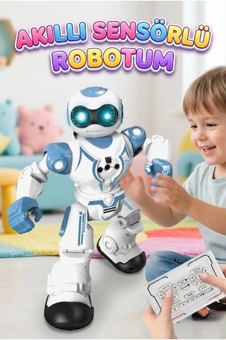 Usb Şarjlı Dans Eden Robot 16 Fonksiyonlu Ses Ve Işıklı Programlanabilir Jest Kontrollü Akıllı Robot