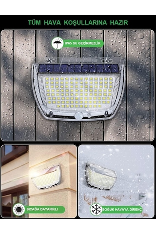Upway 160 Led Yansımalı Yeni Model Solar Güneş Enerjili Sensörlü Lamba