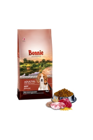 Bonnie Biftekli Yetişkin Kuru Köpek Maması 15 KG