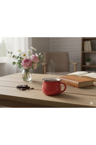 Seramik Kupa Bardak Simli Desenli Renkli 150 Cc Siyah