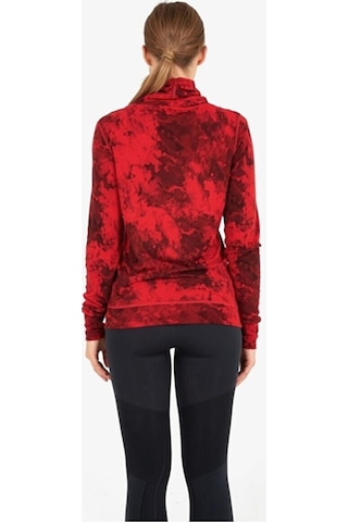 Blackspade 50454 Boğazlı Sweatshirt Kırmızı Kadın