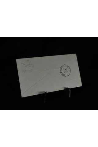 İngiltere Klasik Dönem 1875 Victoria Dönemi Red Penny Pullu Zarf Postadan Geçmiş Varış Damgalı