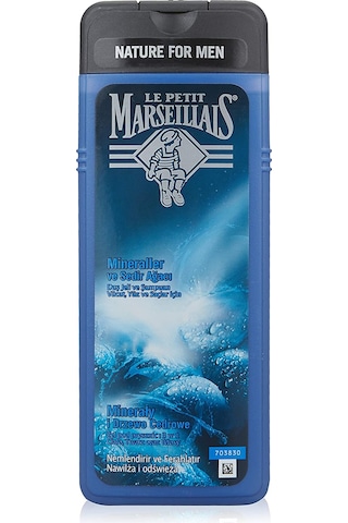 Le Petit Marseillais Nature Men Serisi Mineraller ve Sedir Ağacı Duş Jeli ve Şampuan 400 ML