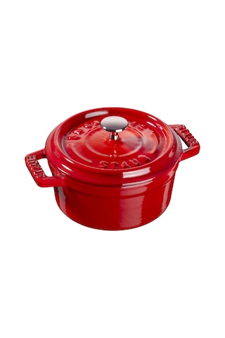 Staub Mini Cocotte, İndüksiyonlu, Dökme Demir, Kiraz Kırmızısı, 1 Diğer