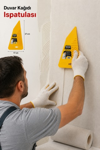 Duvar Kağıdı Ispatulası Esnek Pvc Uçlu Spatula 17 27 Cm -