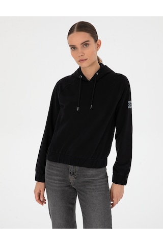 Pierre Cardin Kadın Siyah Sweatshirt 50312020-vr046 Siyah