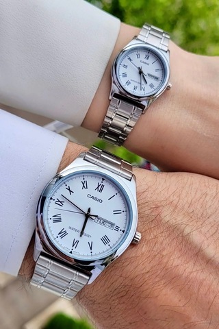 Casio Csgnct33 Sevgili Çift Kol Saati Gümüş