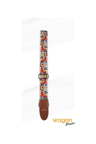 Wagon Straps Vintage Serisi Gitar Askısı - Flower Rainbow