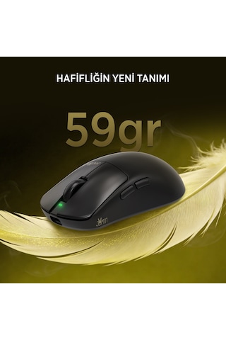 James Donkey Jdm11 Paw3311 12.000dpı Triple Mode Kablolu/bluetooth/2.4g Siyah Gaming Mouse