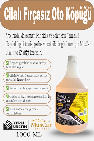Muscar Cilalı Fırçasız Oto Köpüğü