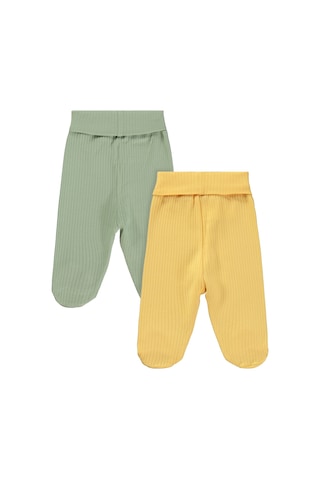 Minidamla Baby Minidamla Patikli Basic 2'li Set 3-9 Ay Tek Alt Bebe - Yeşil