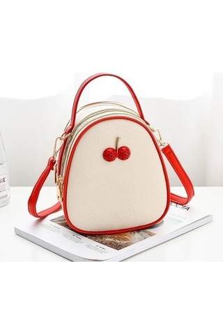 Tongxida Bosphorus Vahşi Sevimli Omuz Öğrenci Messenger Kırmızı Kiraz Kadın Çantası Kırmızı